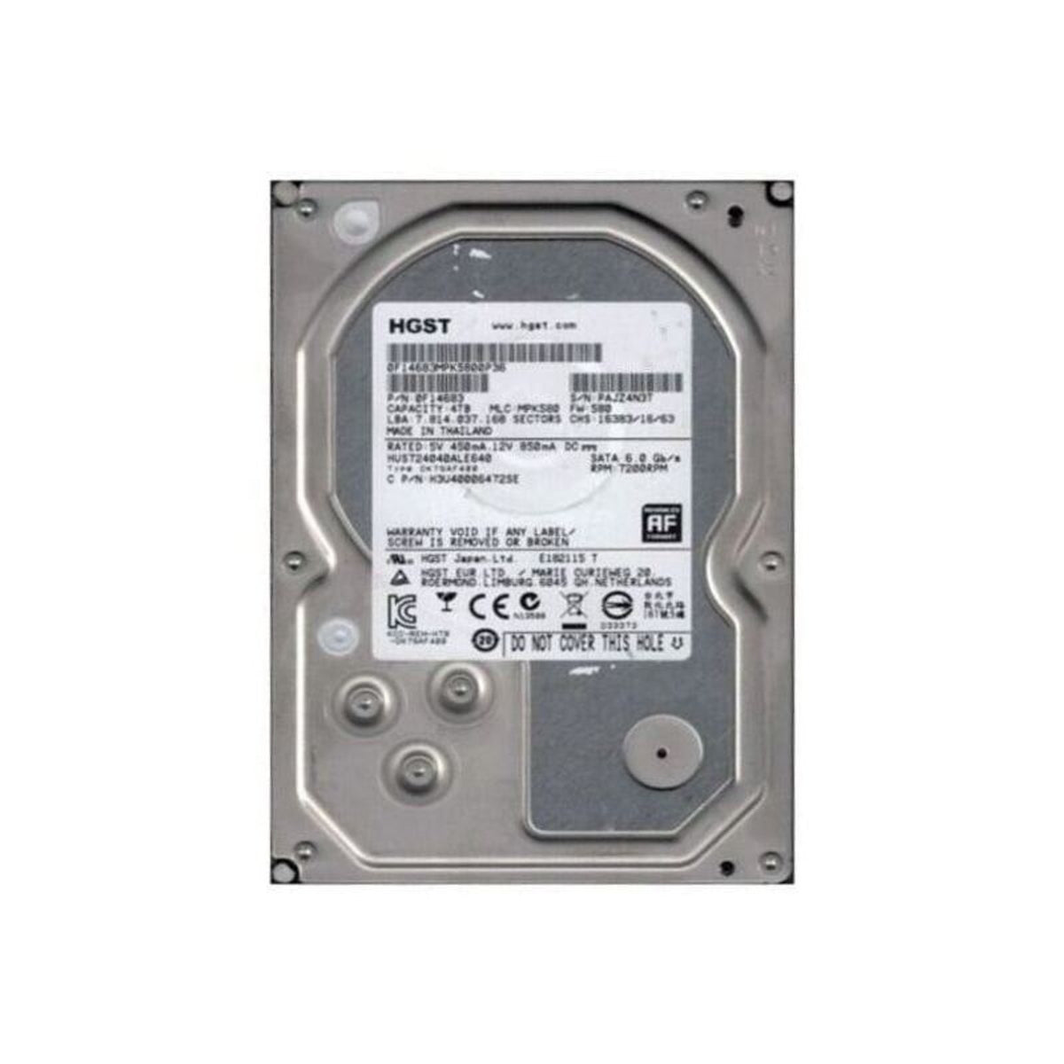 HGST Ultrastar 7K6000 HUS726060ALE614 6TB 7200 RPM 128MB Cache SATA 6.0Gb/s 3.5" Enterprise Internal Hard Drive (Used)
