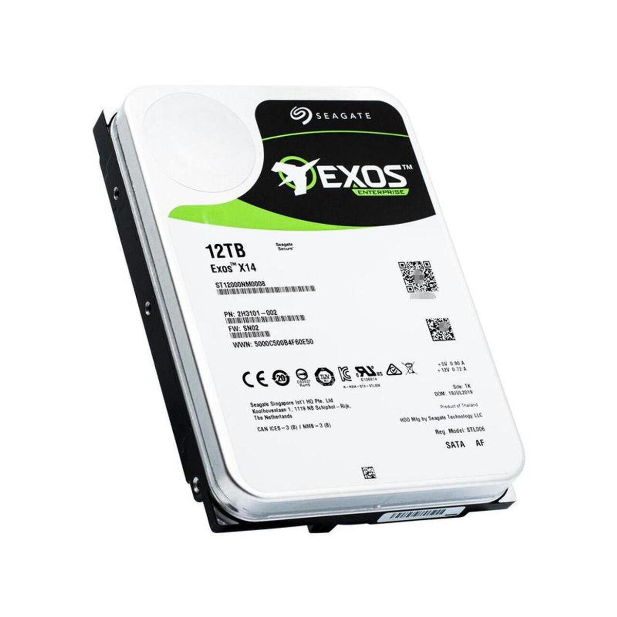 Seagate Exos X12 ST12000NM0008 12TB 7200 RPM 256MB Cache SATA 6.0Gb/s 3.5" Enterprise Internal Hard Drive (Used)
