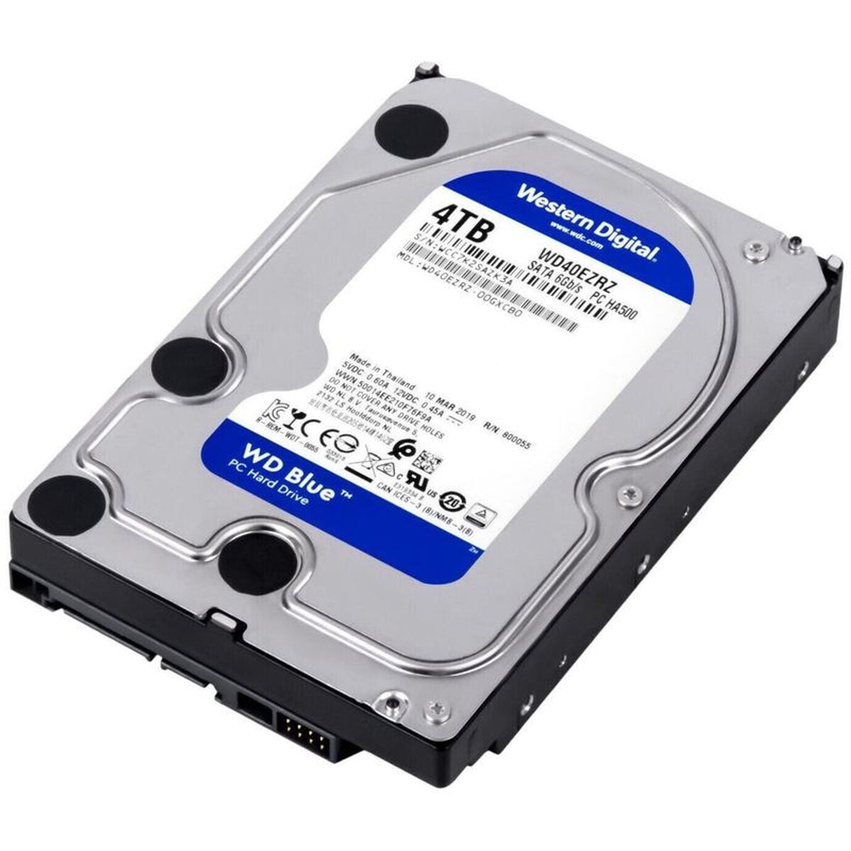 Western Digital Blue WD40EZRZ 4TB 5400 RPM 64MB Cache SATA 6.0Gb/s 3.5" Desktop Internal Hard Drive (Used)