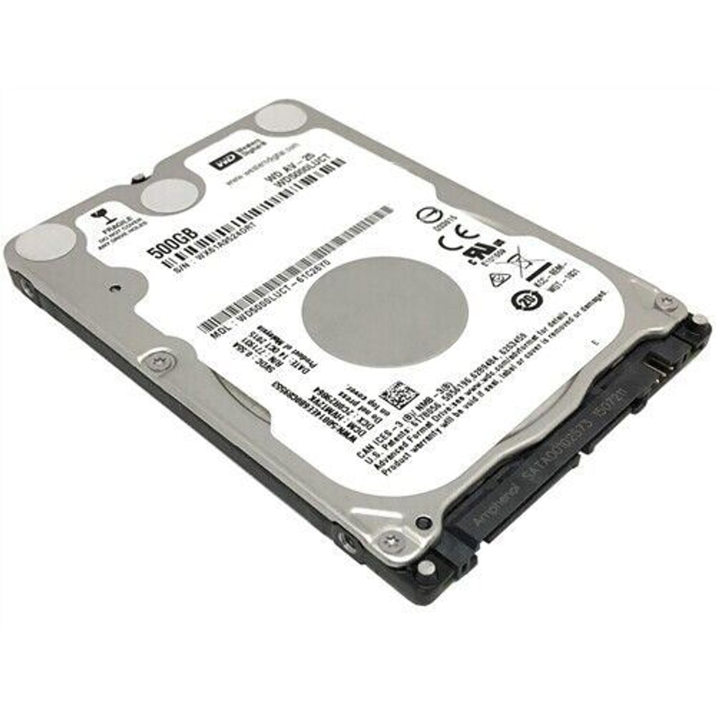 Western Digital WD5000LUCT AV 2.5 inch 500GB 5400 RPM 16MB Cache SATA 3.0Gb/s Internal Hard Drive (Used)