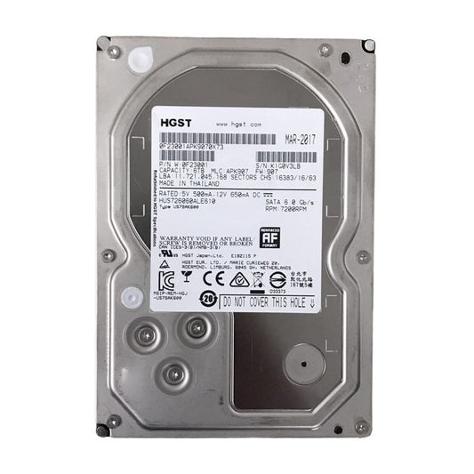 HGST Ultrastar 7K6000 HUS726060ALE610 6TB 7200 RPM 128MB Cache SATA 6.0Gb/s 3.5" Enterprise Internal Hard Drive (Used)