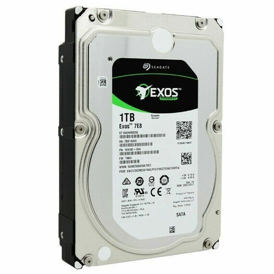 Seagate Exos 7E8 ST1000NM0055 1TB 7200 RPM 256MB Cache SATA 6.0Gb/s 3.5" Enterprise Internal Hard Drive (Used)