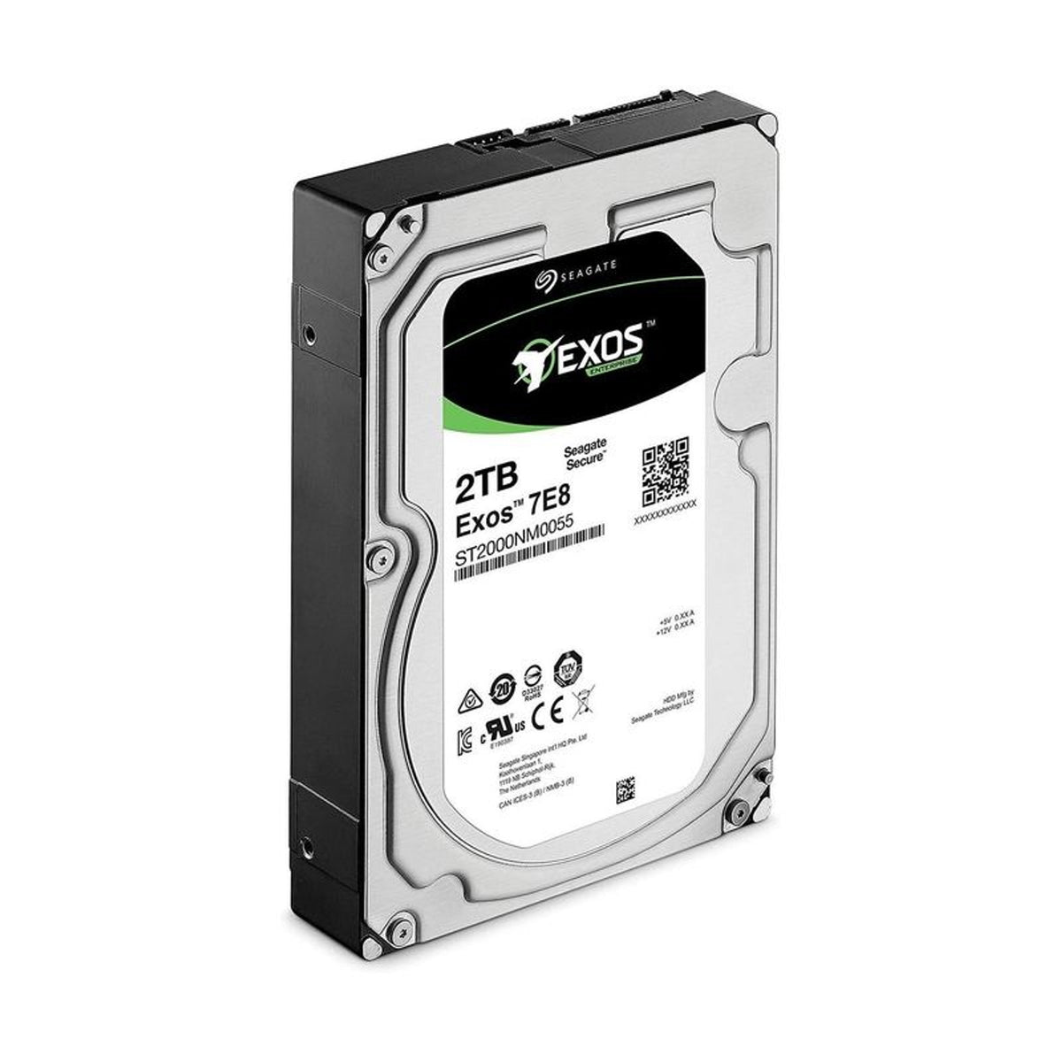 Seagate Exos 7E8 ST2000NM0055 2TB 7200 RPM 256MB Cache SATA 6.0Gb/s 3.5" Enterprise Internal Hard Drive (Used)