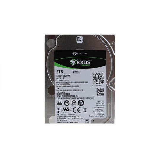 Seagate Exos 7E2000 ST2000NX0253 2TB 7200 RPM 128MB Cache SATA 6.0Gb/s 2.5" Enterprise Internal Hard Drive (Used)