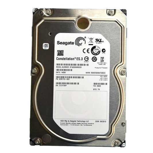 Seagate Constellation ES.3 ST4000NM0033 4TB 7200 RPM 128MB Cache SATA 6.0Gb/s 3.5" Enterprise Internal Hard Drive (Used)
