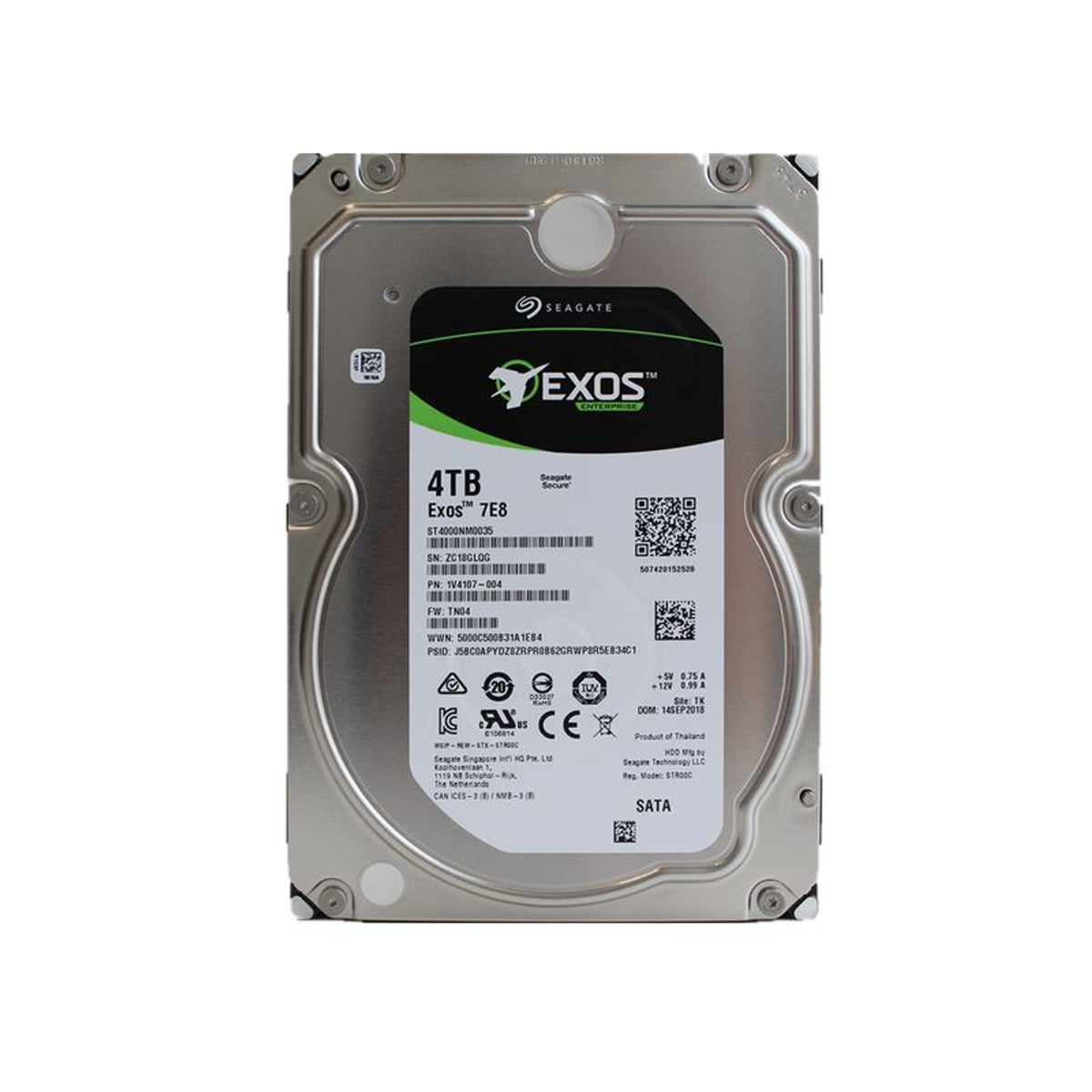 Seagate Exos 7E8 ST4000NM0035 4TB 7200 RPM 256MB Cache SATA 6.0Gb/s 3.5" Enterprise Internal Hard Drive (Used)