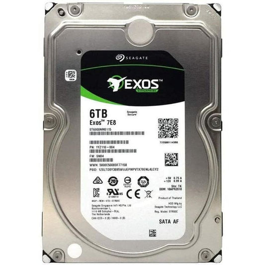 Seagate Exos ST6000NM0115 6TB 7200 RPM SATA 6GB/s 512e 7E8 256MB Cache 3.5" Hard Drive (New)