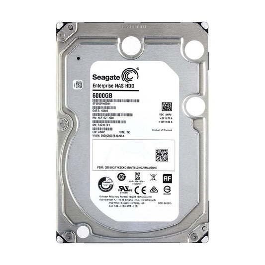 Seagate 6TB Enterprise NAS HDD SATA 6Gb/s 128MB Cache 3.5-Inch Internal Bare Drive (ST6000VN0001) (Used)
