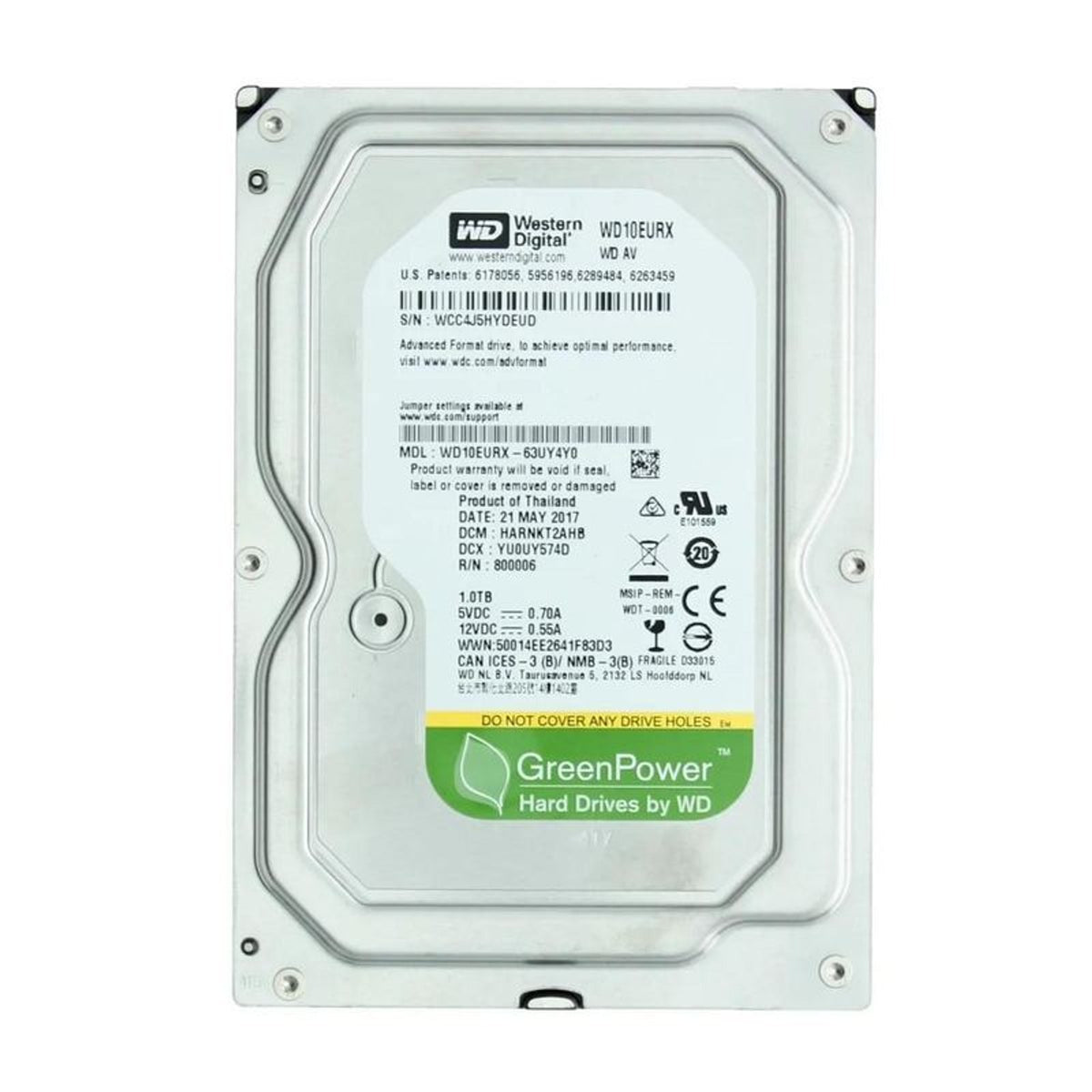 Western Digital WD10EURX 1TB SATA 6.0Gb/s 3.5" Enterprise Internal Hard Drive (Used)